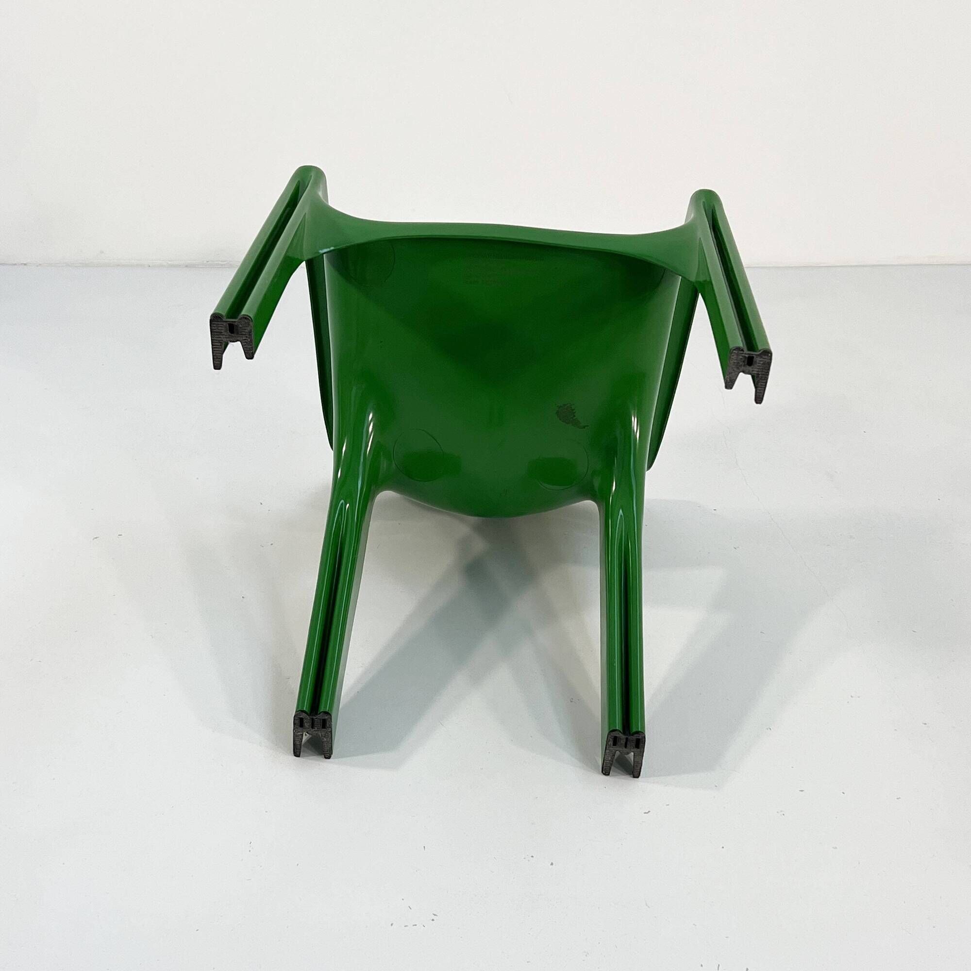 GREEN GAUDI CHAIR BY VICO MAGISTRETTI FOR ARTEMIDE, 1970