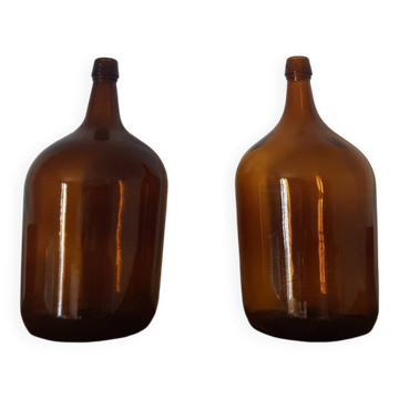 Bonbonne ambrée vintage