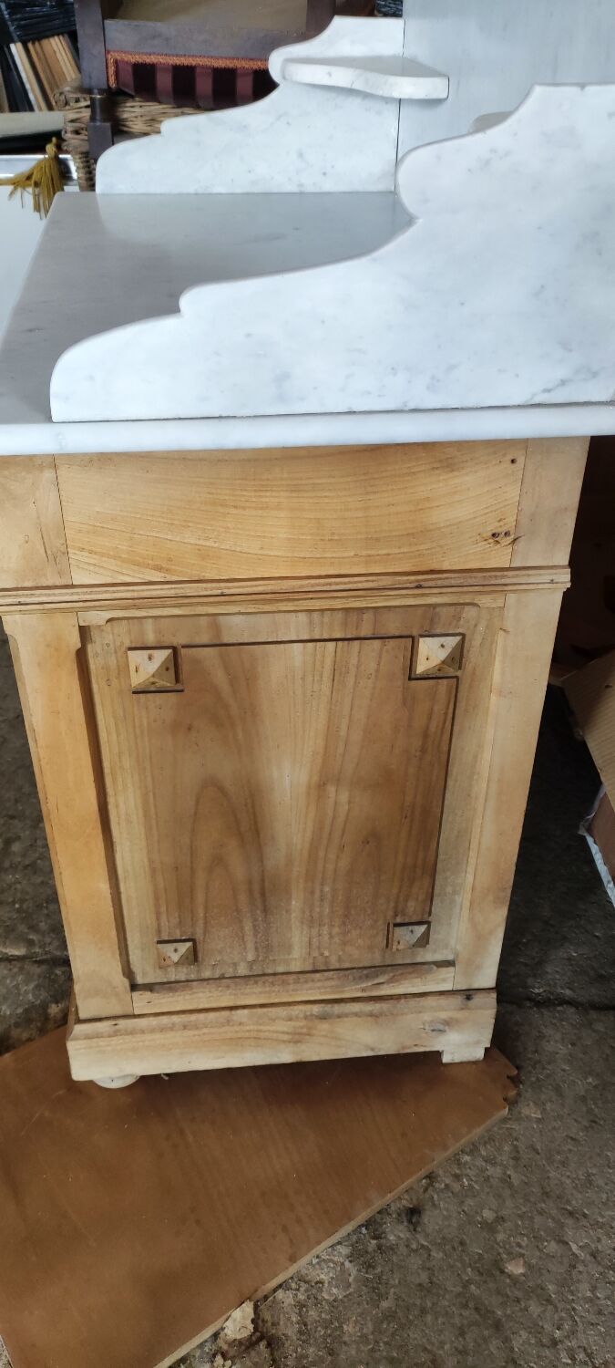 Bathroom furniture, marble and wood