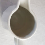 Apilco white porcelain pitcher, fire porcelain