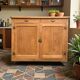 Grand Parisian buffet with billot and butterfly hinges, raw wood, 1930.