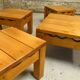 pine living room set, 1980