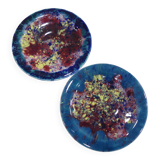 Assiettes en céramique flammée