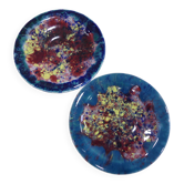 Assiettes en céramique flammée