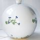 Pair of Royal Lily Aux Barbeaux Porcelain Ball Lamps