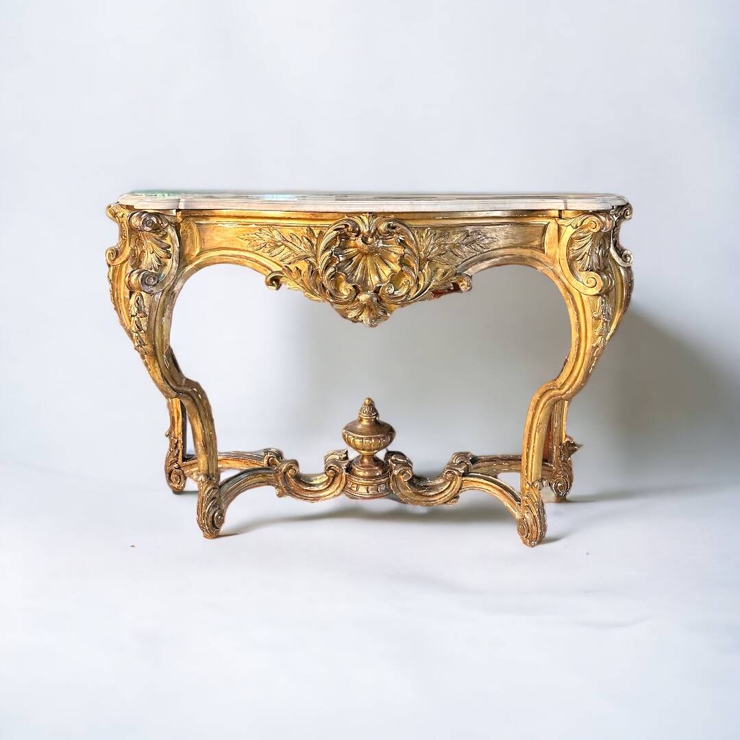 Gilded Louis XV style console