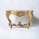 Gilded Louis XV style console