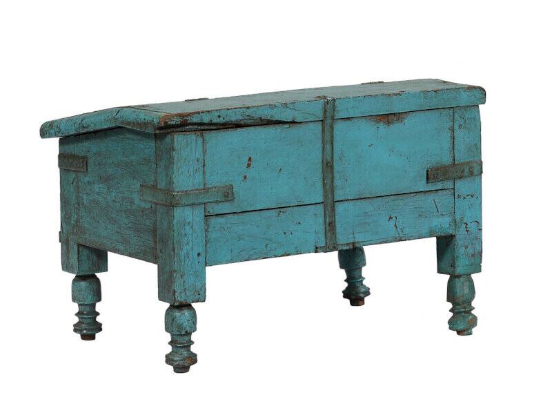 Blue desk chest old desk with drawers