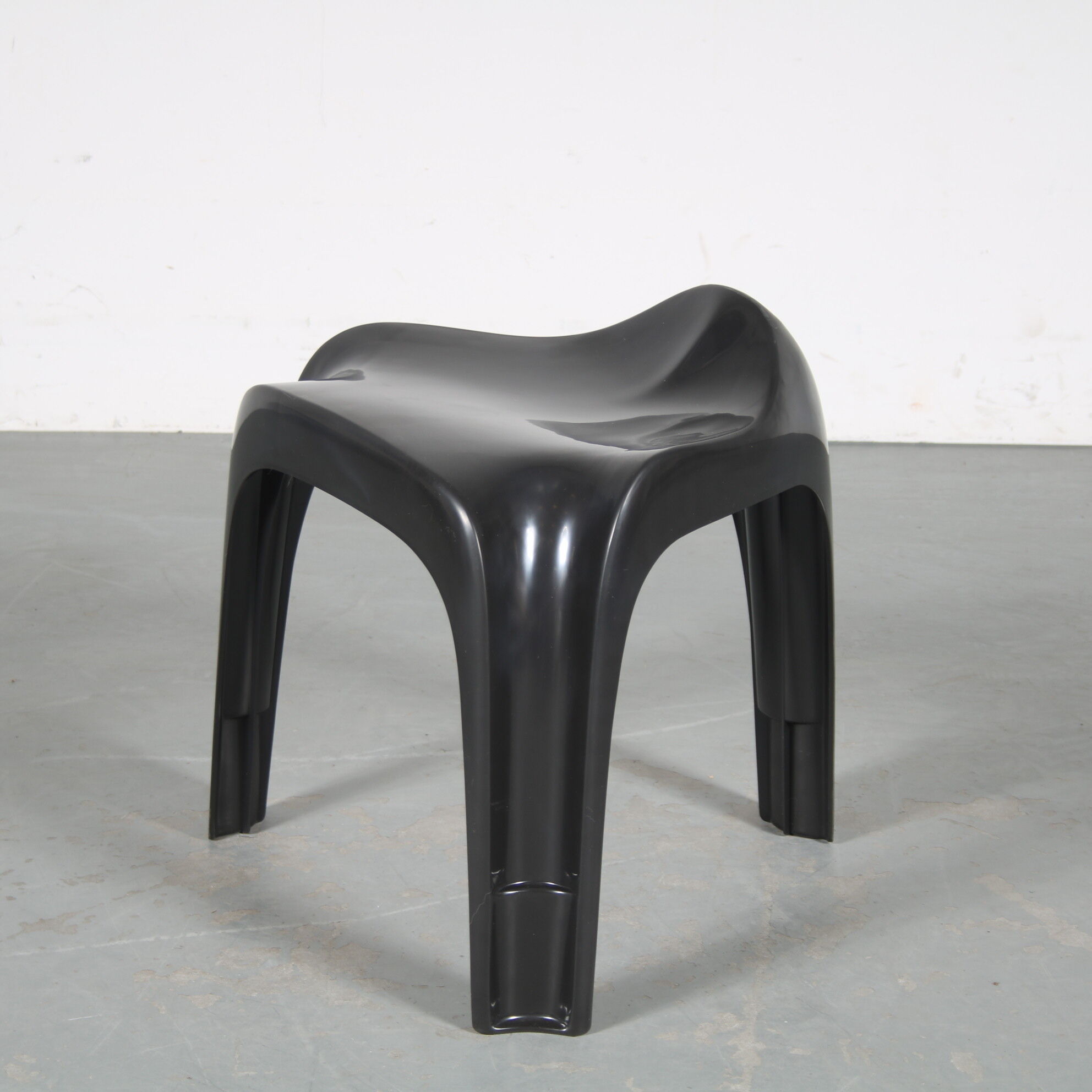 2000s Black “Casalino” stool by Alexander Begge for Casala, Germany