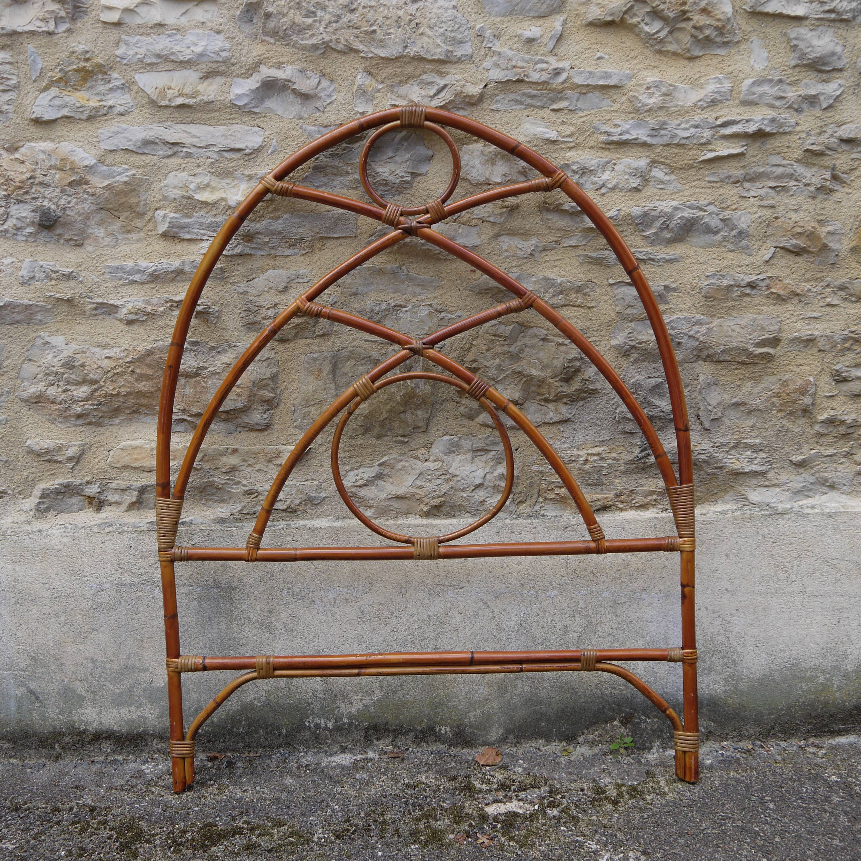 Rattan headboard