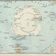 Old engraving 1898, Arctic and Antarctic Poles • Lithograph, Original plate