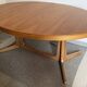 Baumann vintage 1970 oval table, stamped NF