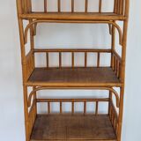Vintage rattan shelf