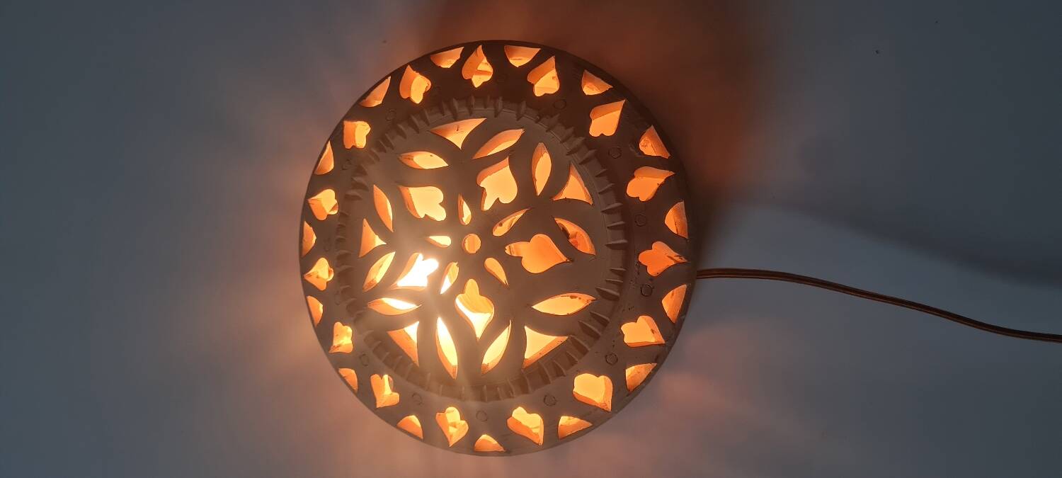 Terracotta wall light