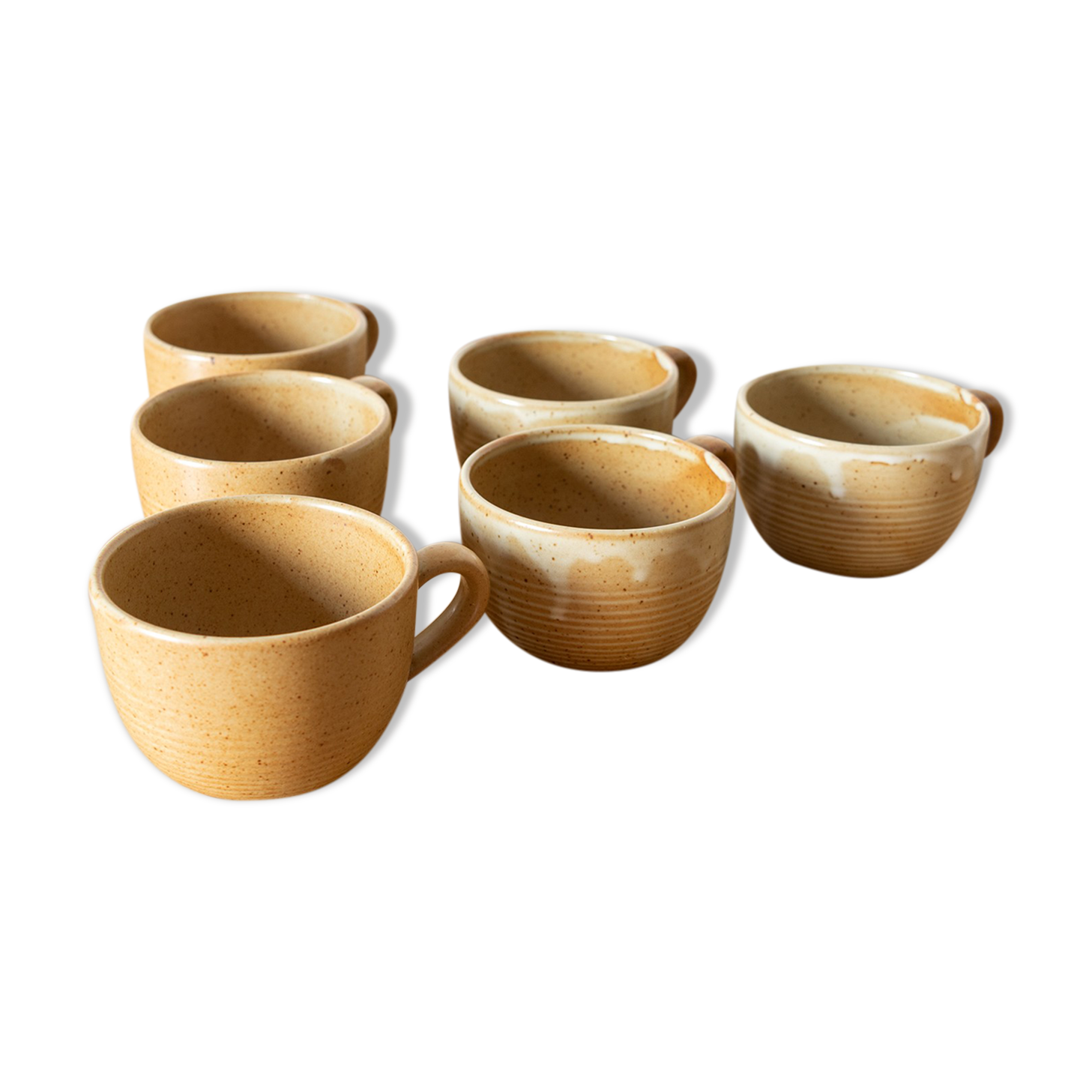 6 Tasses en grès