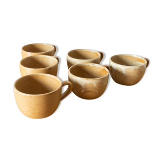 6 Sandstone cups