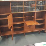 Libary by Gaston Poisson around 1950 teak