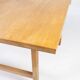 Coffee table in oak designed by Hans J. Werner and manufactured by PP Furniture.