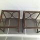 Rattan bedside tables