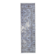 Turkish All-Over Floral Light Blue Vintage Runner Rug, 61x207Cm
