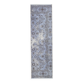 Tapis coureur vintage floral bleu clair turc, 61x207 cm