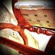 French Empire mahogany office chair with carved detail in the shape of