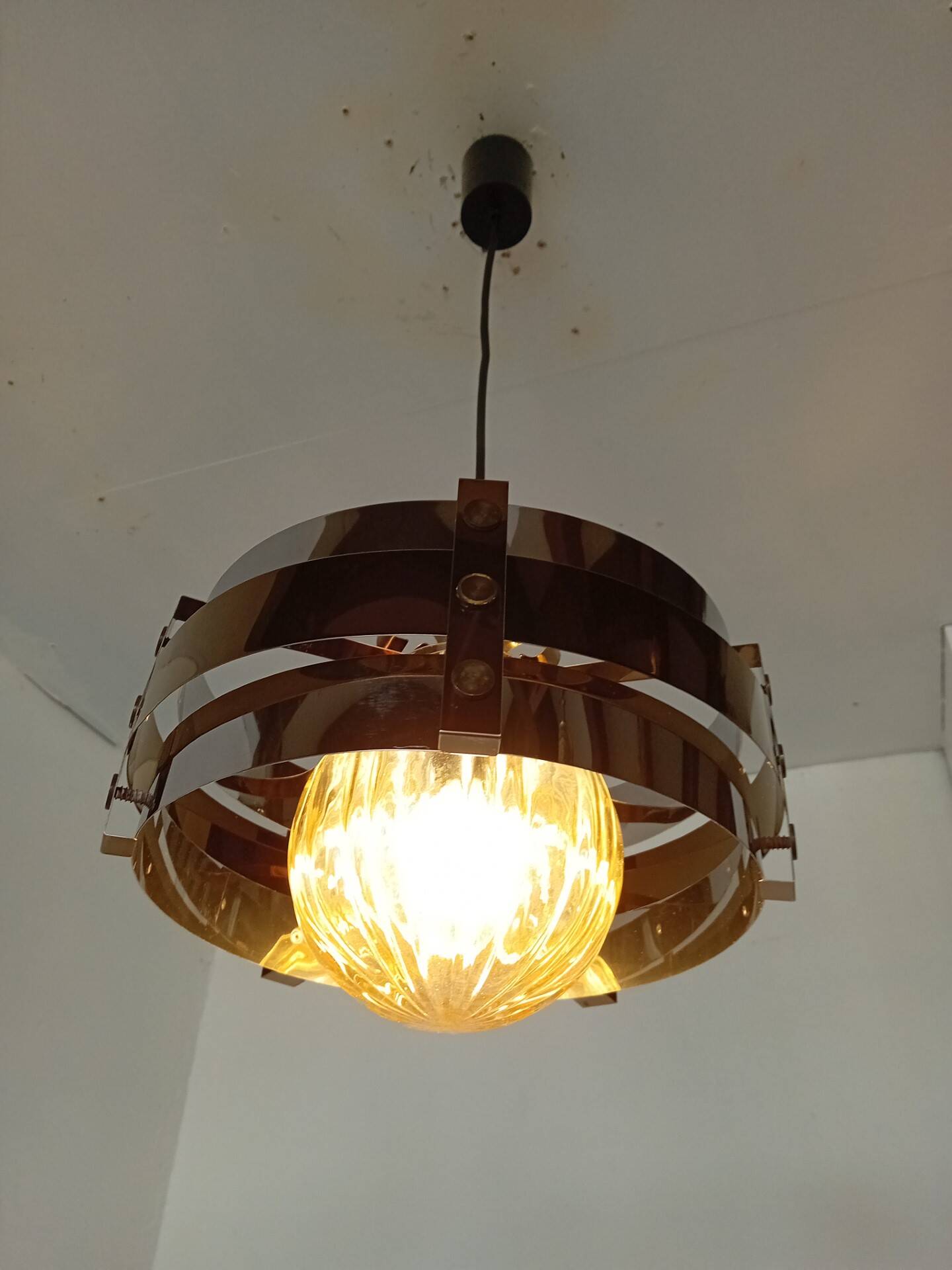 Space art pendant light from the 70s