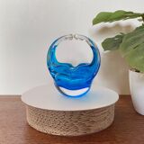 Clear and blue Murano bowl
