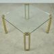 GLASS & BRASS coffee table by Peter Ghyczy, 1970s