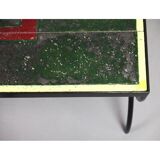 Enameled lava coffee table - 1950s