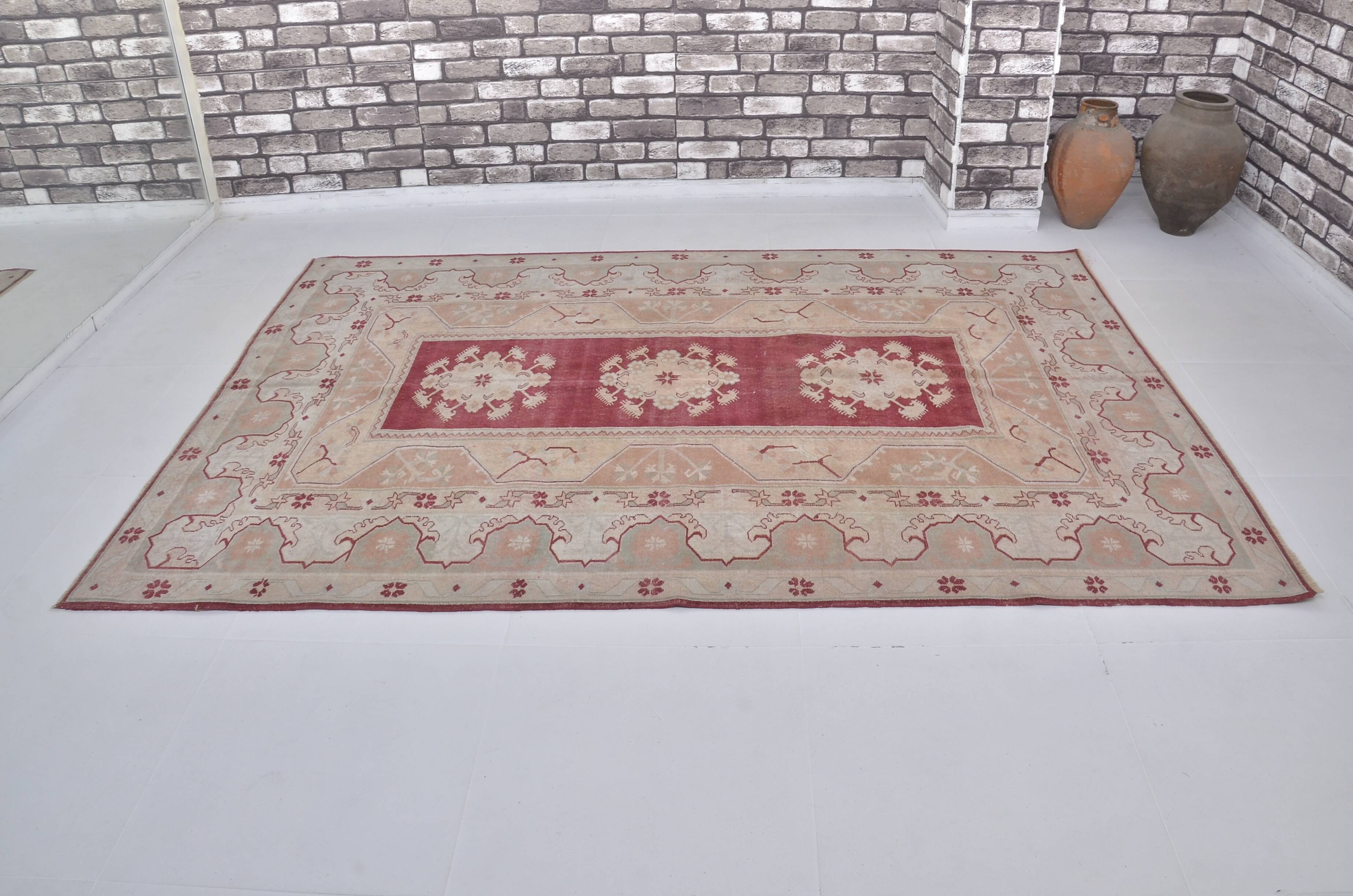 Oversize Anatolian Turkish Floral Rug sku 892