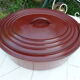Casserole in burgundy cast iron Le Creuset