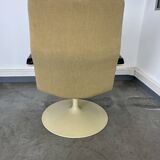 Set of 2 Geoffrey Hartcourt armchairs for Artifort yellow fabric 70s
