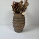 Vintage brown terracotta large vase, France, 1960.