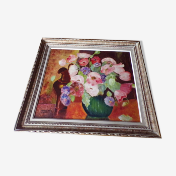 Painting bouquet of flower Signed