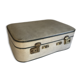 Ancienne valise de voyage blanche années 60/70 vintage