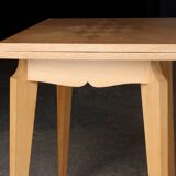 1950s blond wood table, superb condition (folding).