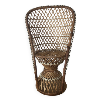 Emmanuelle miniature wicker armchair