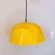 Vintage Bakelite origami-shaped yellow pendant light