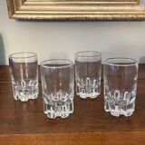 4 vintage antique liqueur glasses