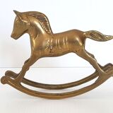 Vintage brass horse