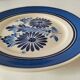 Assiette HB Quimper décor floral années 60-70