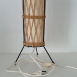 Old lamp rattan wicker vintage