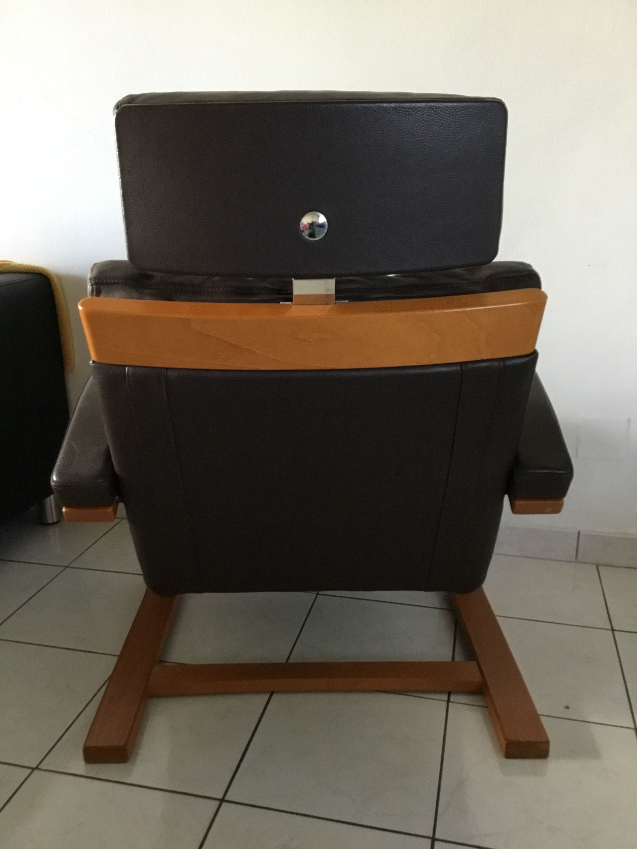 Leather armchair, Nelo Sweden