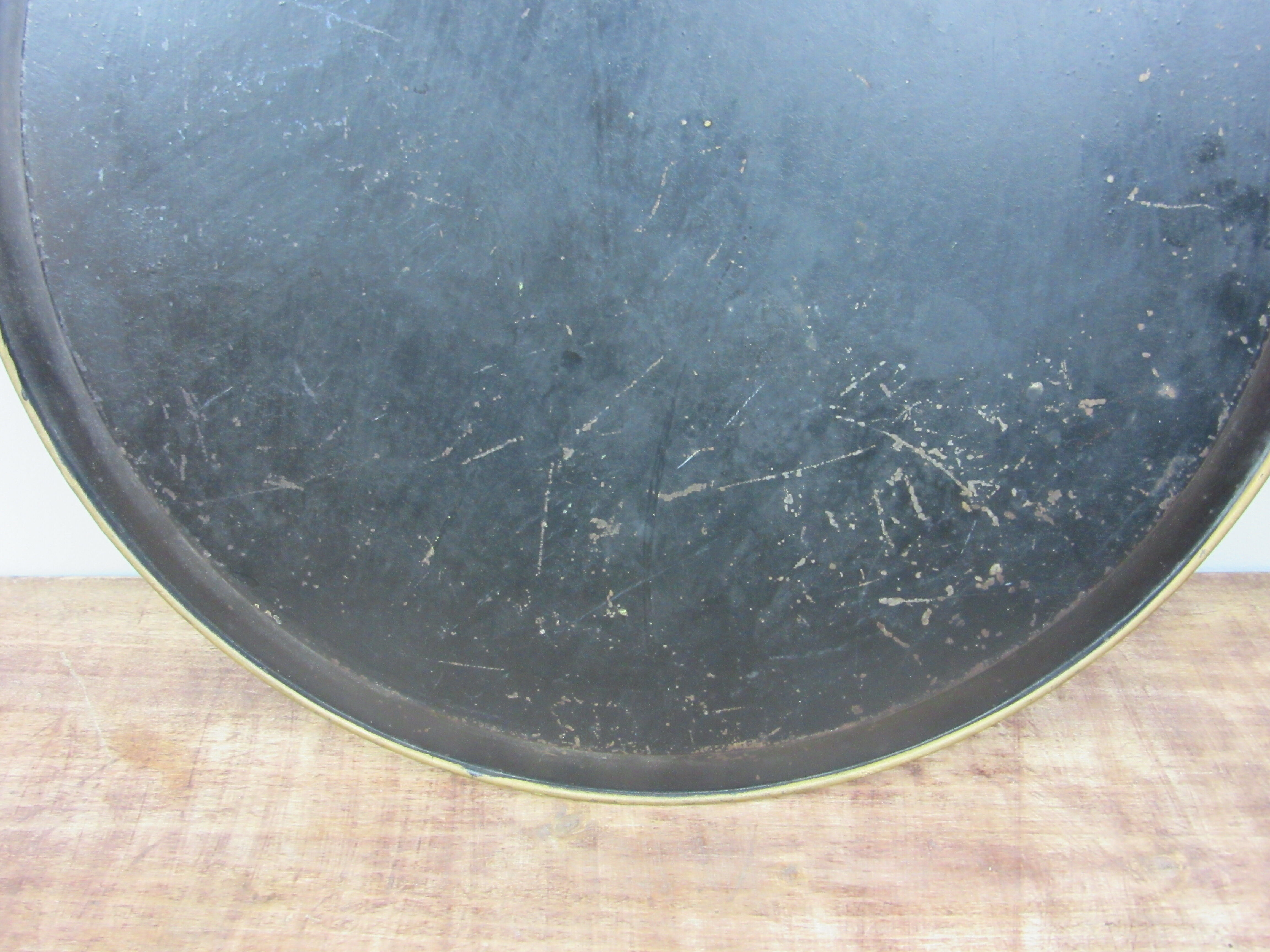 Old painted sheet metal top