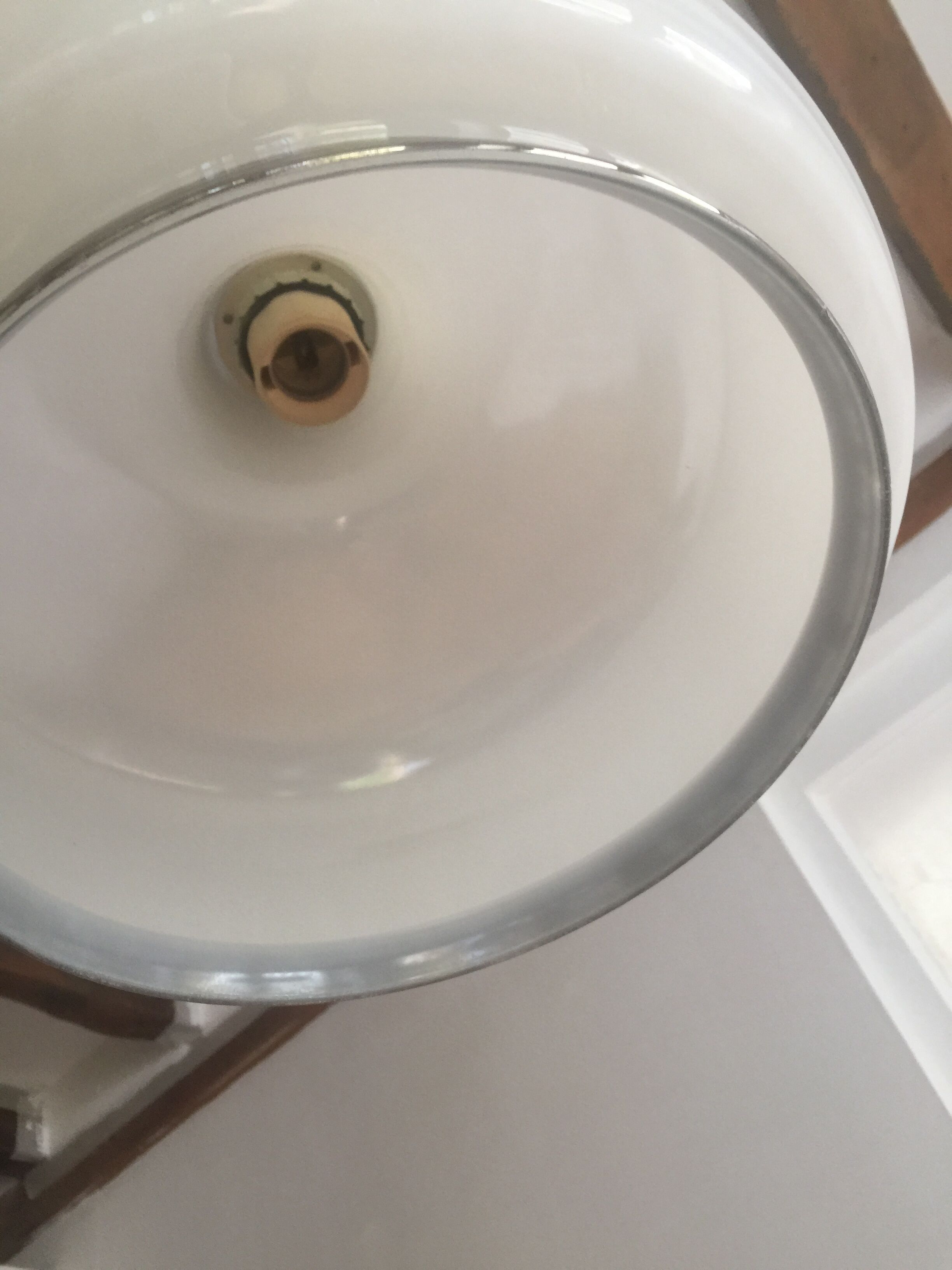 Opaline hanging lamp 1960