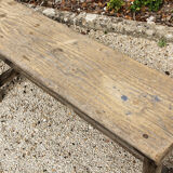 Wooden farm bench