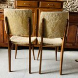 Set of 2 moumoute chairs - wooden structure
