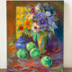Perfume of Apples, oil on canvas signed