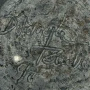 Signed Raku ceramic vase, 1990